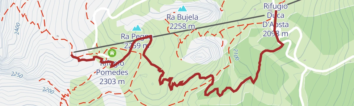 Route map: Cortina Bike Park - Over the Top